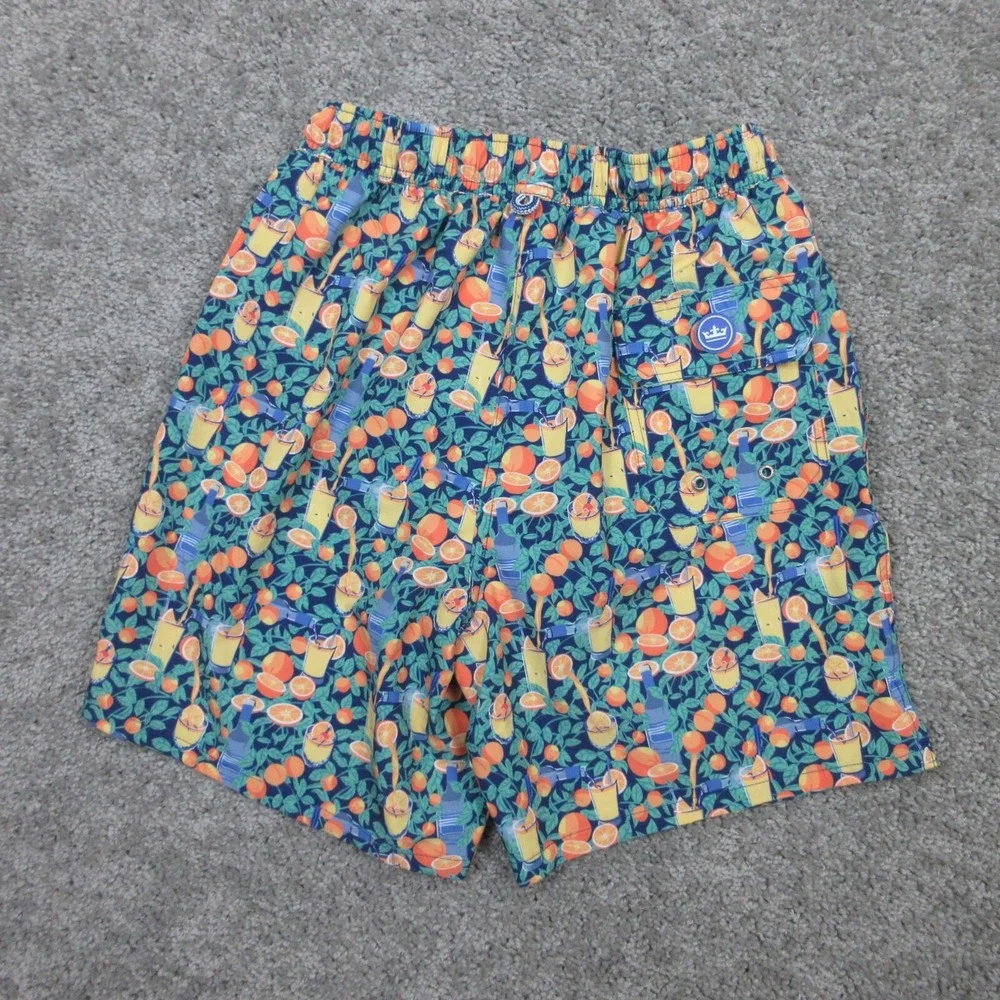 Peter Millar Swim Trunks Mens Small Geometric Stretch Shorts Bathing Suit Beach